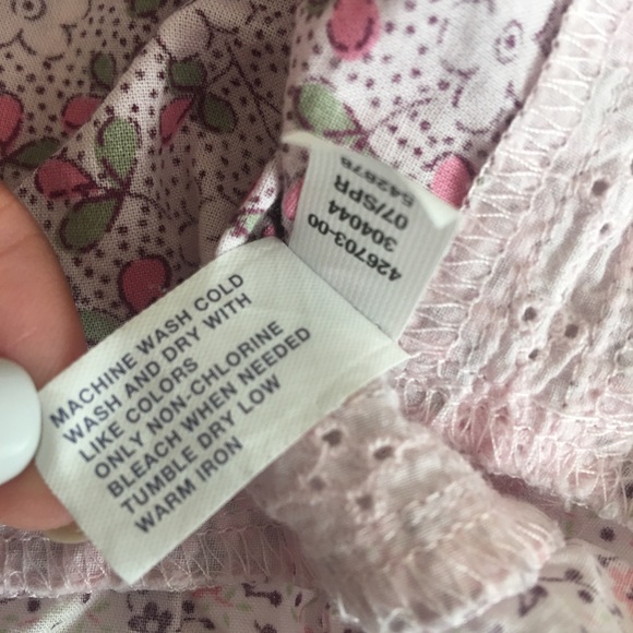 Babygap Pink Floral Shirtdress Top 5T / 5 years - Picture 8 of 8